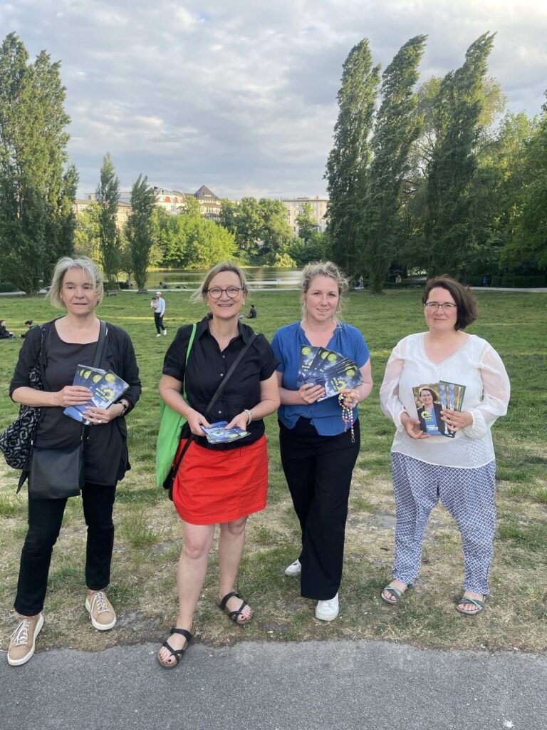 Europawahlkampf am Lietzensee und Klausenerplatz